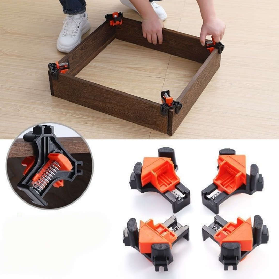 Woodworking Groove - 4 buah 90 ° Klip Penjepit