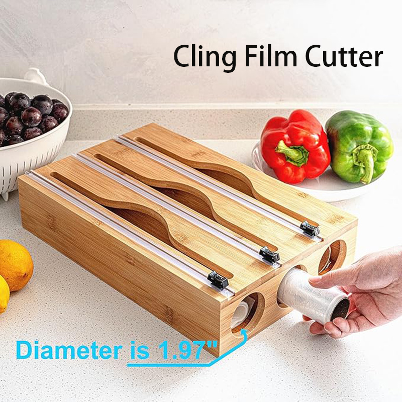 Woodworking Box - Kotak Pemotong Plastik Wrap Bambu 3