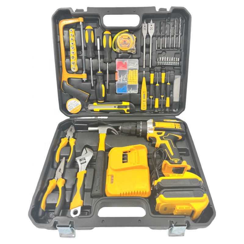 Woodworking Artisans - Set kombinasi bor listrik tanpa kabel