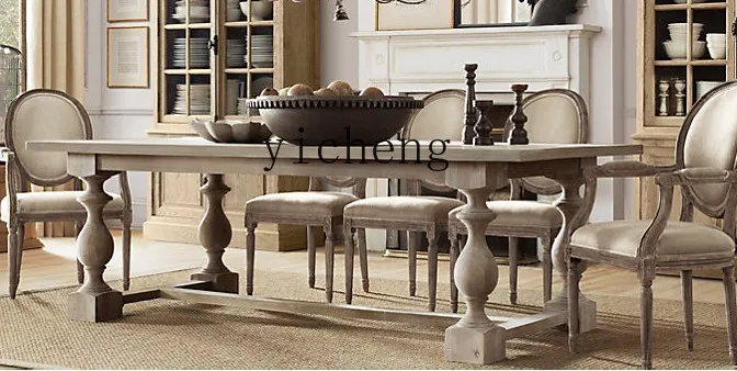 Woodworking Lofts - Meja Makan Kayu Solid u10 Gaya