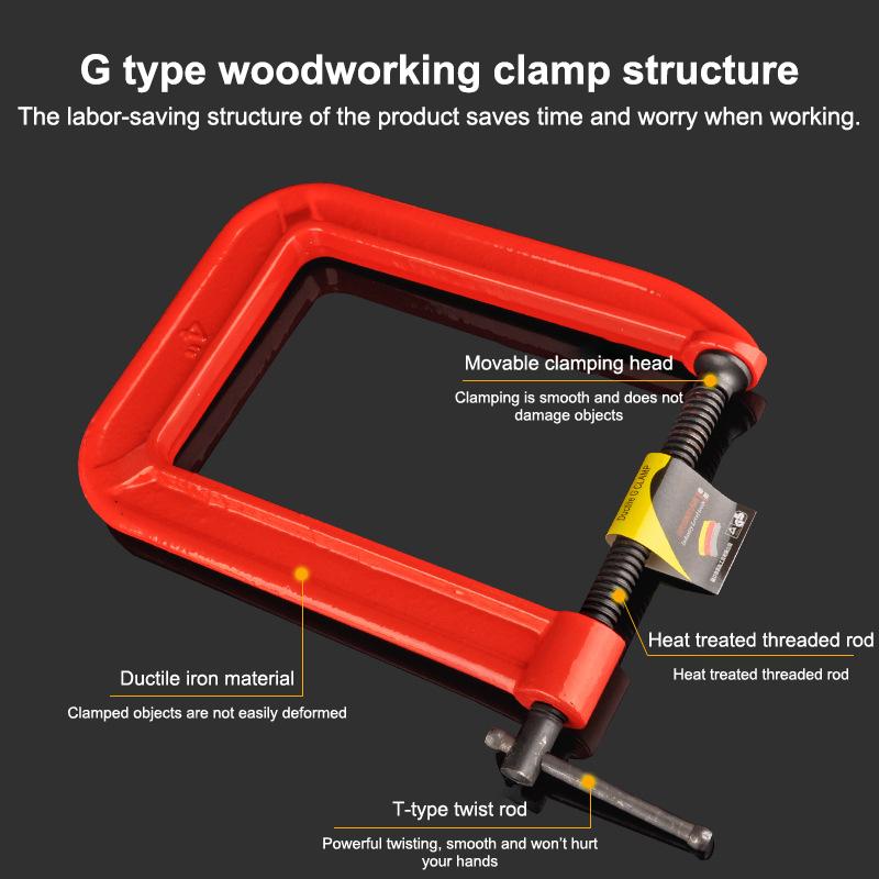 G Clamp Deep Reach C Clamp 1/1 - Woodworking Industry ulasan dan harga