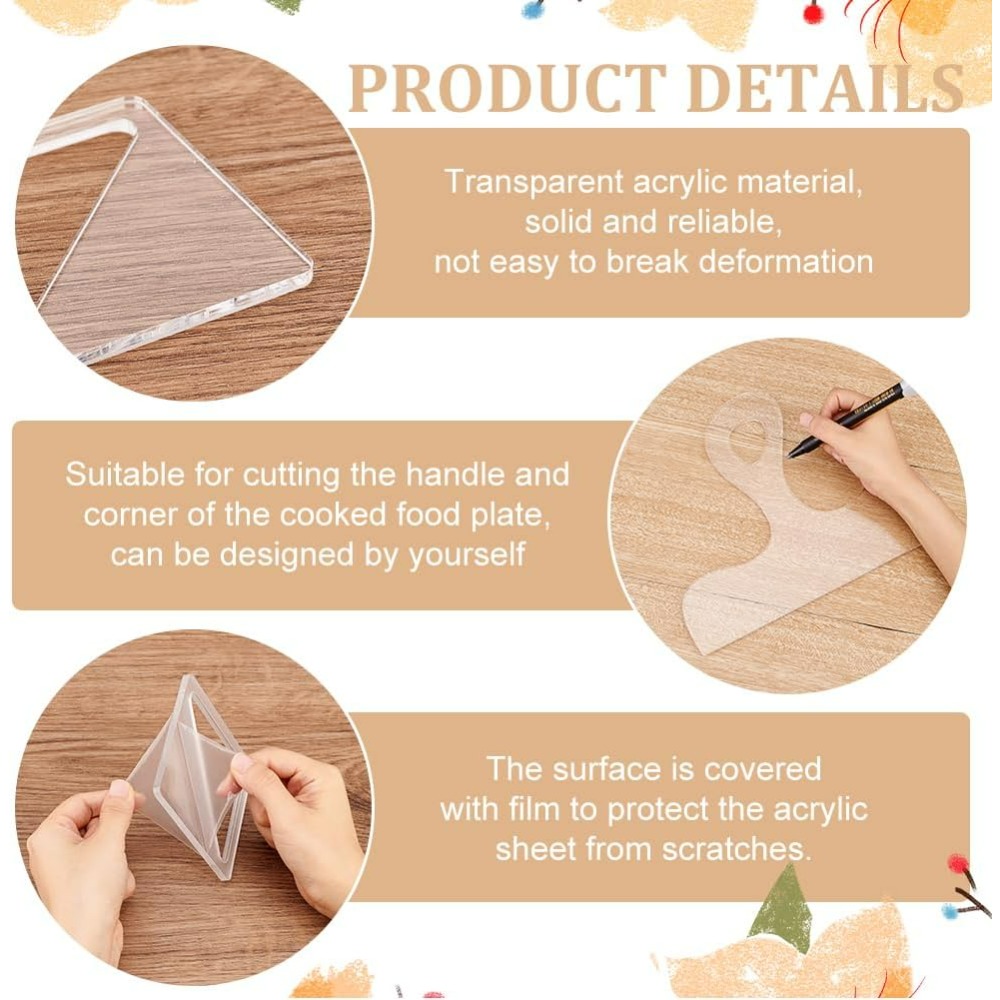 7Pcs Template Charcuterie deng - Woodworking Groove ulasan dan harga