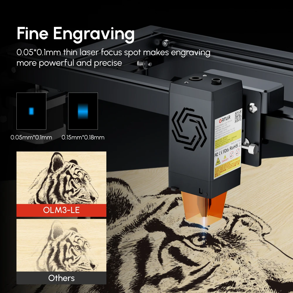 ORTUR OLM3 LE mesin Pengukir K - Woodworking App ulasan dan harga