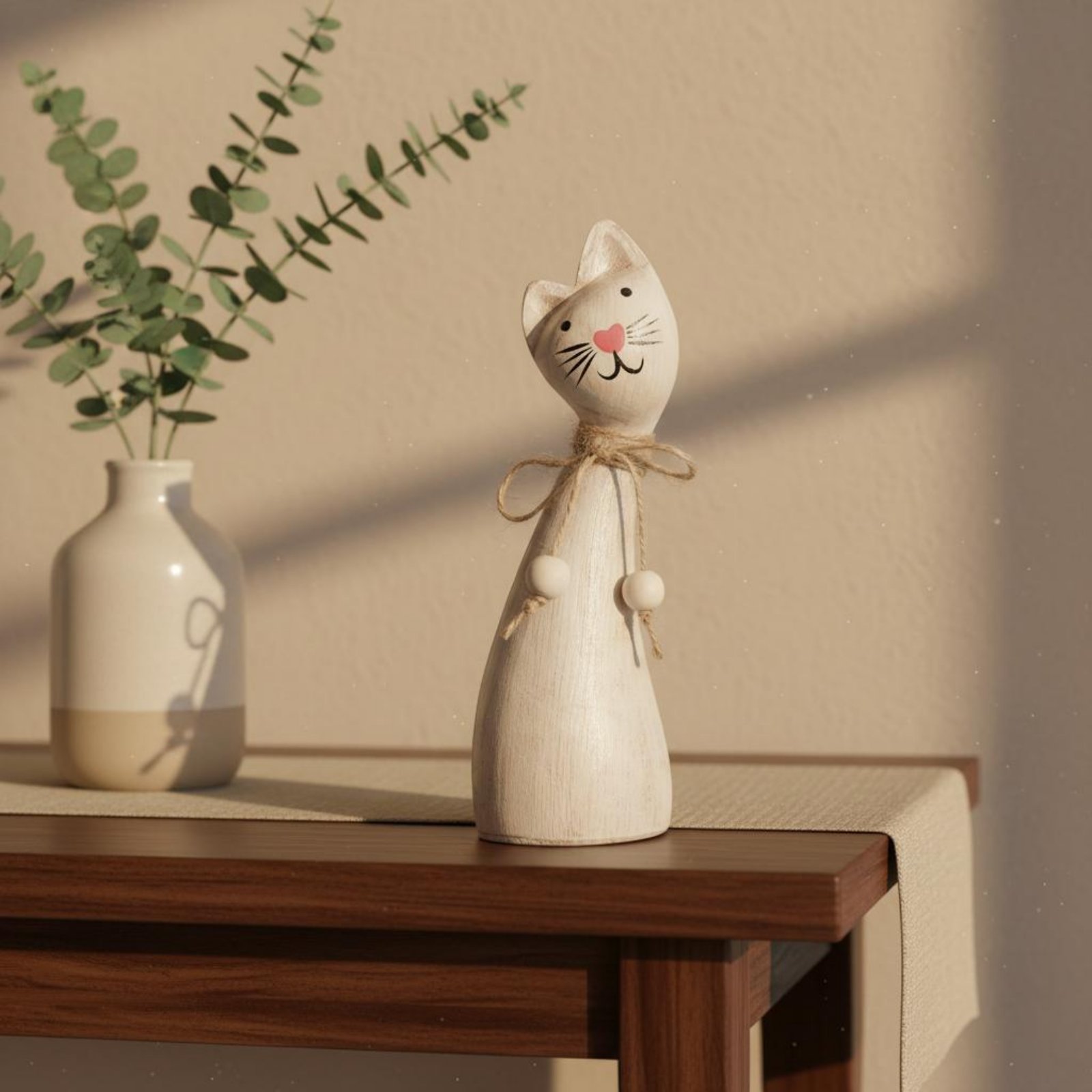 2 Buah Patung Kucing Pasangan, - Woodworking Artisans ulasan dan harga