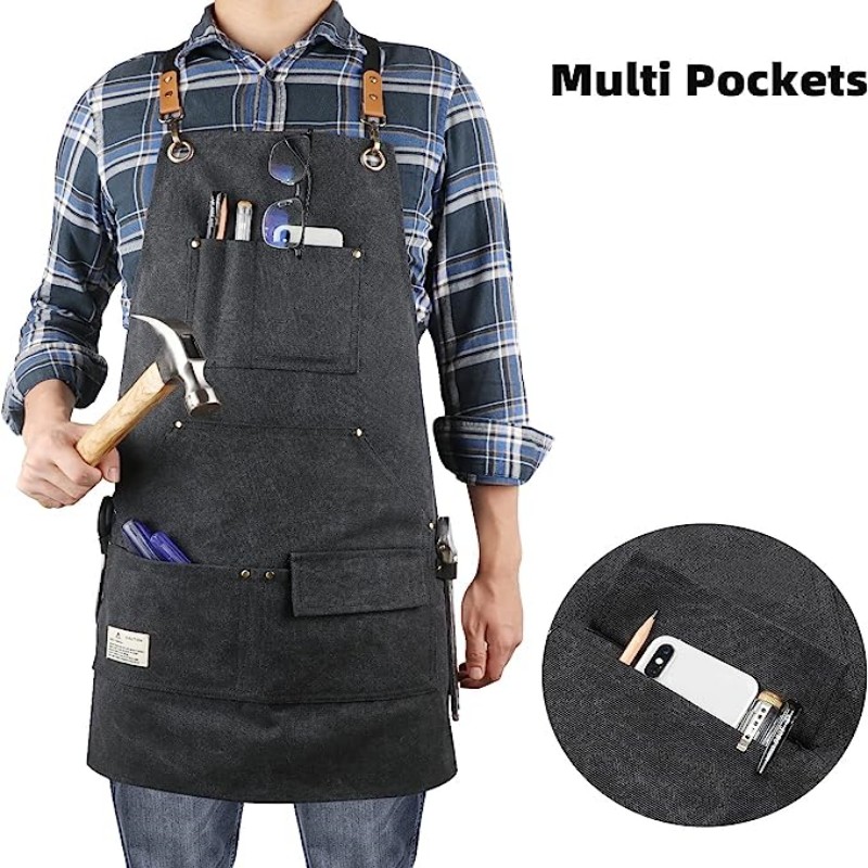 Kanvas Tebal Tahan Air Celemek - Woodworking Artisans ulasan dan harga