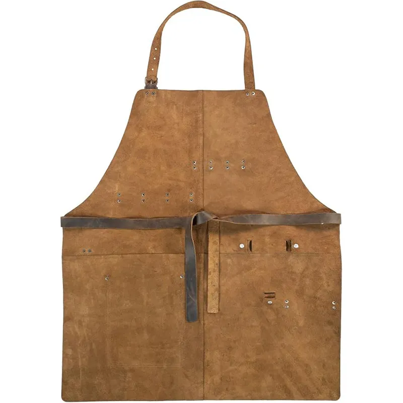 Apron Kulit PU Retro Unisex un - Woodworking Artisans ulasan dan harga