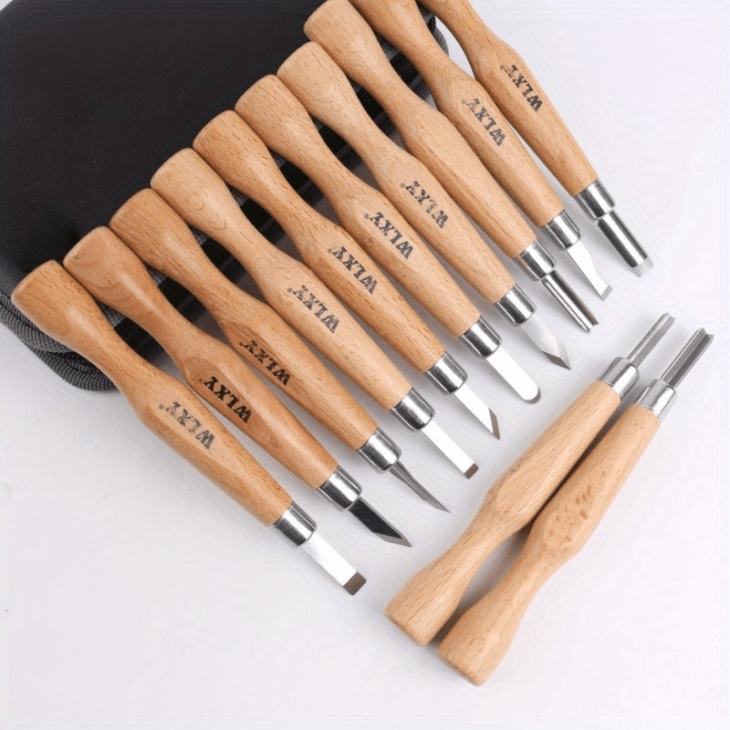 Set 12 Pahat dan Pisau Ukir Ka - Woodworking Knife ulasan dan harga