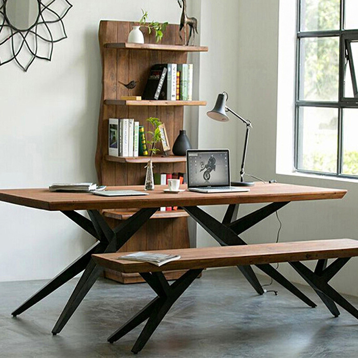 Meja Kerja Kayu Solid Nordic 2 - Woodworking Lofts ulasan dan harga
