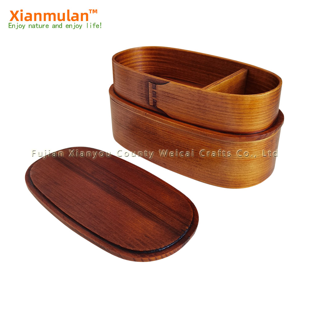 Kotak Bento Kayu Alami Kotak M - Woodworking Box ulasan dan harga