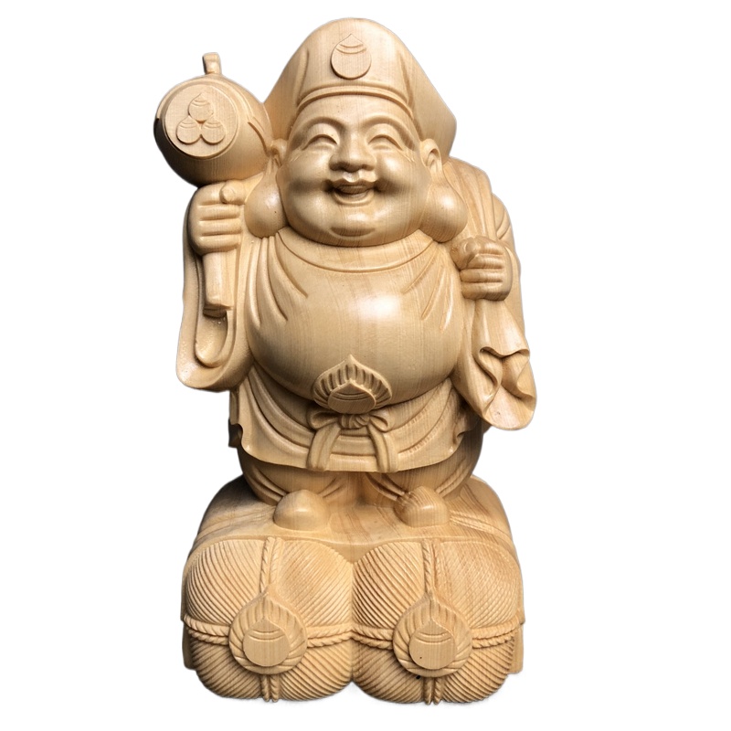 Patung/Figurin Daikokuten Kayu - Woodworking Japanese ulasan dan harga