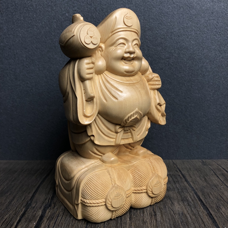 Patung/Figurin Daikokuten Kayu - Woodworking Japanese ulasan dan harga
