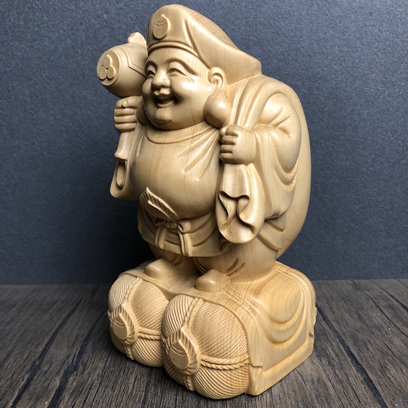 Patung/Figurin Daikokuten Kayu - Woodworking Japanese ulasan dan harga